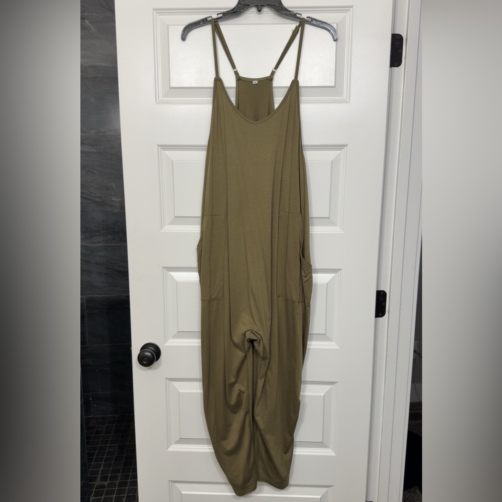 Olive Green Women's Jumpsuit